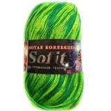 Пряжа Color City СОФИТ 38Н зеленый (5 мотков)