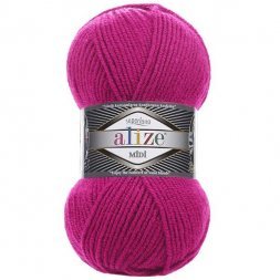 Пряжа Alize SUPERLANA MIDI 149 фуксия (5 мотков)