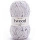 Пряжа Yarnart TWEED 220 белый (5 мотков)