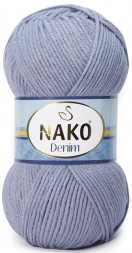 Пряжа Nako DENIM 6540 серо-голубой