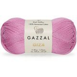 Пряжа Gazzal GIZA 2492 розовый (5 мотков)