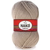 Пряжа Nako NAKOLEN 257 кофе с молоком (5 мотков)