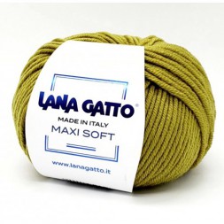 Пряжа Lana Gatto MAXI SOFT 8564 желто-зеленый