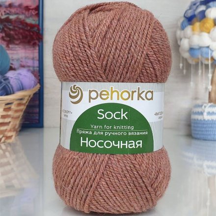 Пряжа Пехорка НОСОЧНАЯ 1002 карамель (10 мотков)