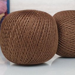 Пряжа ПНК им.Кирова НИТКИ ДЛЯ РУКОДЕЛИЯ 6509 коричневый (4 мотка)