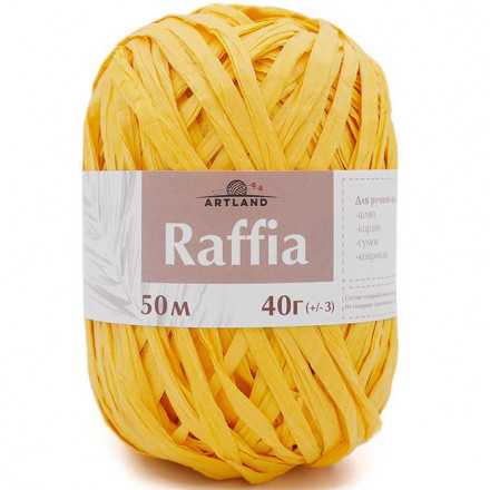 Пряжа Artland RAFFIA желтый (10 мотков)