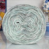 Пряжа Рассказовская АНГОРКА МЕЛАНЖ 39-2 серый/мята/белый (2 мотка)