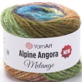 Пряжа Yarnart ALPINE ANGORA MELANGE 6404 принт (3 мотка)