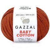 Пряжа Gazzal BABY COTTON 3453 терракот (5 мотков)