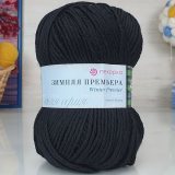 Пряжа Пехорка ЗИМНЯЯ ПРЕМЬЕРА 02 черный (10 мотков)