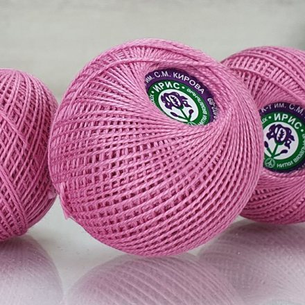 Пряжа ПНК им.Кирова ИРИС 20 1502 розовый (4 мотка)
