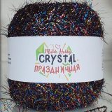 Пряжа M&amp;h CRISTAL ПРАЗДНИЧНАЯ 102 радуга с длинным ворсом (2 мотка)