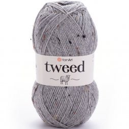 Пряжа Yarnart TWEED 226 серый (5 мотков)