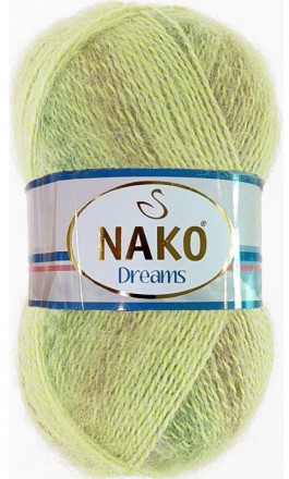 Пряжа Nako DREAMS 7314 зеленый