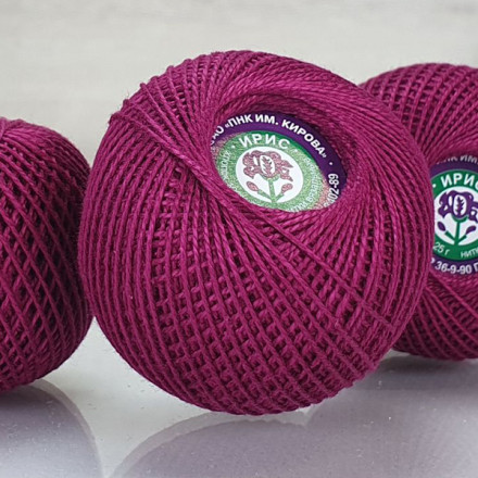 Пряжа ПНК им.Кирова ИРИС 25 1206 баклажан (6 мотков)