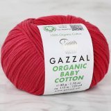 Пряжа Gazzal ORGANIC BABY COTTON 429 вишня (5 мотков)