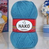 Пряжа Nako NAKOLEN 6498 т.гол.бирюза (5 мотков)