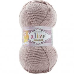 Пряжа Alize COTTON GOLD 592 розово-беж (5 мотков)