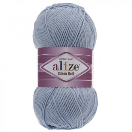 Пряжа Alize COTTON GOLD 40 голубой (5 мотков)