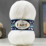 Пряжа Nako MOHAIR DELICATE 208-6101 белый (5 мотков)