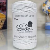 Шнур хлопковый Saltera 207 белый (1 моток)