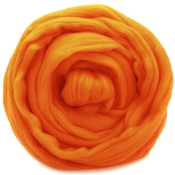 Тонкая шерсть для валяния 284 оранжевый