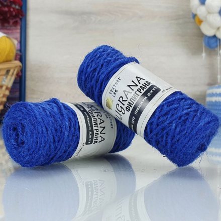 Пряжа Texture lab FILIGRANA 11 синий (5 мотков)