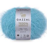 Пряжа Gazzal TEDDY &amp; MERINOS 6557 св.бирюза (5 мотков)