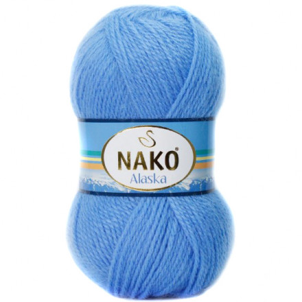 Пряжа Nako ALASKA 1256 голубой