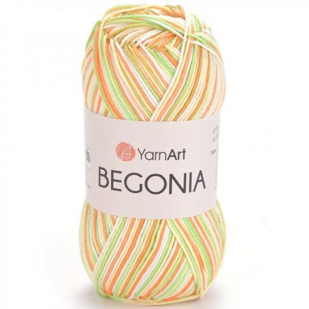 Пряжа Yarnart BEGONIA MELANGE 503 салат/оранж/крем (5 мотков)