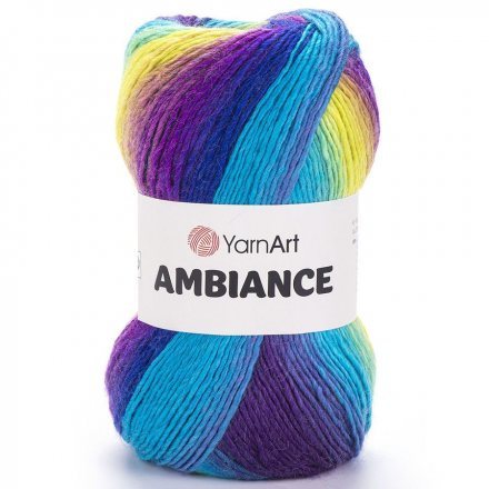 Пряжа Yarnart AMBIANCE 153 фиолет/бирюза (5 мотков)