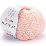 Пряжа Yarnart SILKY WOOL 341 св.розовый (10 мотков)