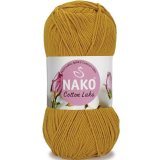 Пряжа Nako COTTON LUKS 97555 горчичный (5 мотков)