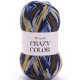 Пряжа Yarnart CRAZY COLOR 182 гол/син/корич (5 мотков)