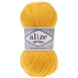 Пряжа Alize EXTRA 216 желтый (5 мотков)