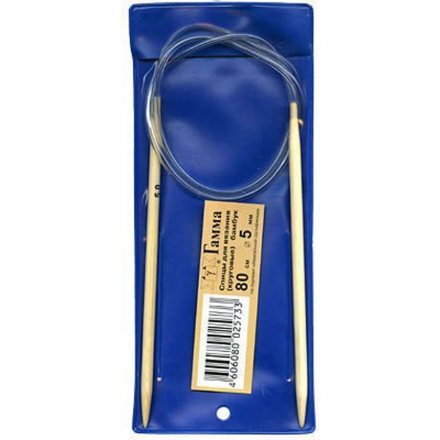 Спицы круговые бамбук Gamma 80 см, № 5.0