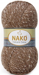 Пряжа Nako NATURAL BEBE 3678 мол.шоколад