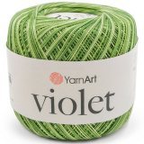 Пряжа Yarnart VIOLET MELANGE 0188 яр.зеленый (6 мотков)