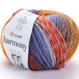 Пряжа Yarnart HARMONY A2 оранж принт (10 мотков)