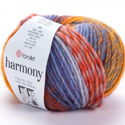 Пряжа Yarnart HARMONY A2 оранж принт (10 мотков)