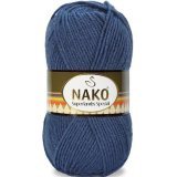 Пряжа Nako SUPERLAMBS SPECIAL 13935 т.джинс (5 мотков)