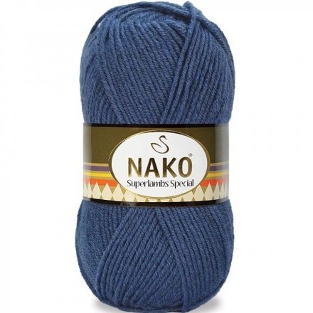 Пряжа Nako SUPERLAMBS SPECIAL 13935 т.джинс (5 мотков)