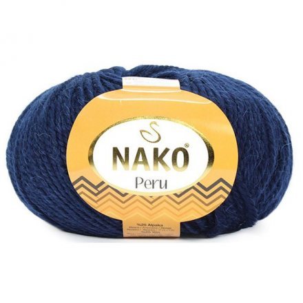 Пряжа Nako PERU 6194 т.синий (5 мотков)