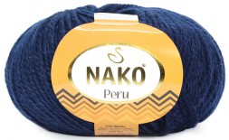 Пряжа Nako PERU 6194 т.синий