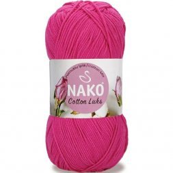 Пряжа Nako COTTON LUKS 97572 фуксия (5 мотков)