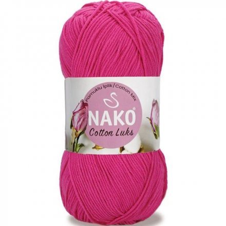 Пряжа Nako COTTON LUKS 97572 фуксия (5 мотков)