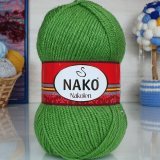 Пряжа Nako NAKOLEN 10420 салатовый (5 мотков)