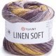 Пряжа Yarnart LINEN SOFT 7415 сер/желт/беж (4 мотка)
