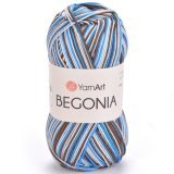 Пряжа Yarnart BEGONIA MELANGE 505 аквамар/корич/белый (5 мотков)
