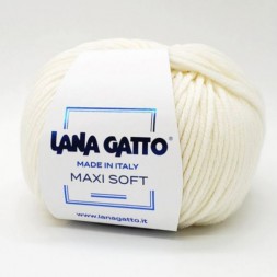 Пряжа Lana Gatto MAXI SOFT 978 молочный